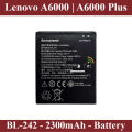 Lenovo A6000/A6000 Plus BL-242 Battery For Lenovo A6000 - 2300mAh. 