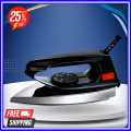Premium Lightweight Dry Iron - Istri Iron | Portable, Electric, Deluxe Metal Cover Big Thermostatic Pilot Lamp. 