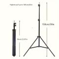 Aluminium 7 Feet Tripod Stand For Ring Light, Mobile Phones & DSLR Cameras - 360 Rotatable Portable & Adjustable 7 Ft Long Tripod With Mobile Holder & Ball Head - Best Use For Videography, Photography, Tiktok, Youtube, Studio Lighting, Equipment - Black. 