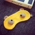 【Footprint】 1Pcs Funny Cartoon Plush Sleeping Mask Cover Cute Eye Cover Sleep Mask Eyeshade Relax Mask For Travel Home Shading Personality. 
