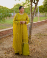 Wedding Wear Fancy Sequince Embroidered Shirt for Women with Dupatta Flapper (3-Piece Suit) Fancy Wedding Dresses for Women. 