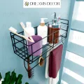 Multipurpose Bathroom Accessories shelf Wall Mounted Organizer Shampoo Storage Rack holder. 
