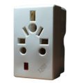 Multi Input (3-Way) 3-Pin Plug Type G Multicountry Input Plug Adapter with 10 Amps Fuse & indication light for Imported Devices.. 