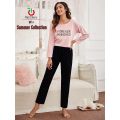 Printed Design Sleep Wear With Full Sleeves T-Shirt and Pajama Sexy Night Suit For Women Night Dress For Womens and Girls. 