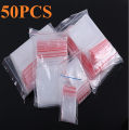 50 Pcs Resealable Vacuum Air Tight Bags Zip Lock Bags for Freezer, Clothes, Jewellery, Kitchen Polythene Bags Poly Bags Zipper Bags Plastic Resealable Shoppers Plastic Ziplock Bags. 