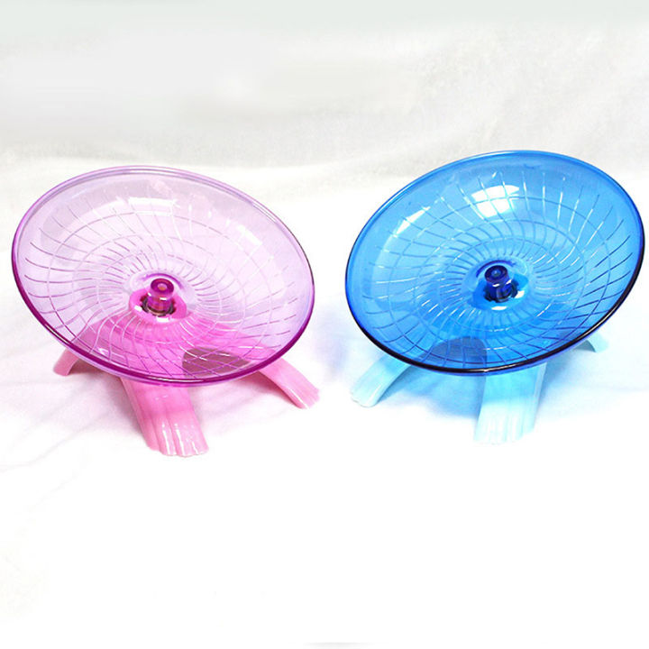 Pet Hamster Flying Saucer Exercise Squirrel Wheel Hamster Mouse Running Disc