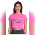 Perfactly Single Croptop tshirt for women. 