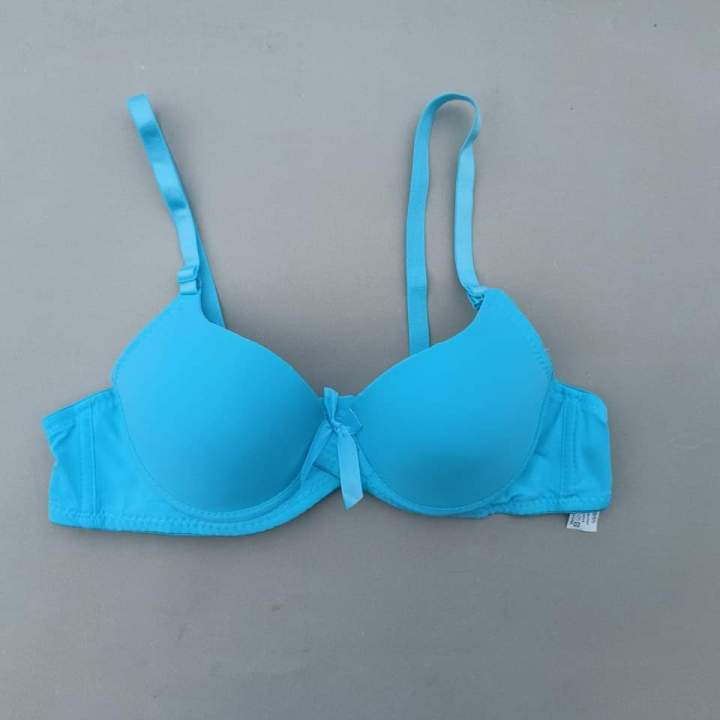 Front Bow Soft Paded Wired Bra With Removable straps Daraz.pk