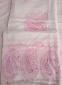 Pure lawn dopatta chadar hand made embroidery with qureshia boundry. 
