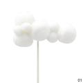 Cute Colorful Hairball Clouds Cake Topper Happy Birthday Party Decor Kids Boy Girl Clouds Cake Decor Birthday Party. 