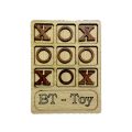 Tic Tac Toe Noughts and Crosses Wooden Tabletop Board Game Family Game for Kids and Adults Brain Teaser Puzzle. 