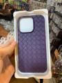 iphone 12 Pro Max Woven Phone Case Leather Feel. 