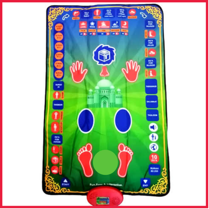 Educational Prayer Mat for Kids with Sound - Electronic Jay Namaz with Complete Namaz