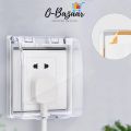 Waterproof Wall Socket Universal, White Cover Plate Panel Light Switch Box Cover Protector, Kids/Adults Protection. 