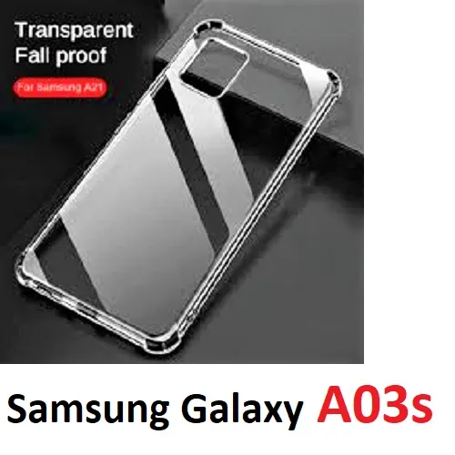 Samsung%20Galaxy%20A03s%20Bumper%20cover,%20Silicone%20Cover%20Transparent%206D%20Crystal%20%20Bumper%20antiShock%20Four%20corner%20Clear%20Shock-Proof%20Back%20Case%20-%20Image%202