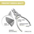 Double Spring Cantilever Toe Nail Clipper Heavy Duty Spring Lock Mechanism Nail Cutter For Thick Nails Finger Foot Podiatry Curved Blades Nipper, Professional Stainless Steel Heavy Duty Cantilever Nail Clipper Toenail Cutter. 