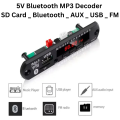 5V Bluetooth MP3 Player Module Kit with Remote Control | USB/TF/AUX/FM Radio Audio Decoder Circuit | Sound for Car & Ampifiers DIY Projects. 
