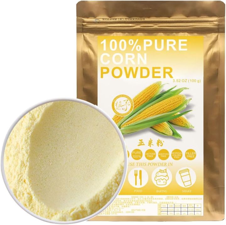 100% Natural Pure Corn Powder 100g Sweet Corn Powder for Milled Dried Sweet Corn Flour Kernels