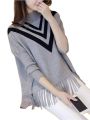 Women's Winter Fleece V Printed Poncho For Women Printed Poncho For Girls. 