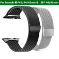 49mm / 45mm / 44mm / 42mm / 40mm / 38mm / 41mm Metal Band Strap for Apple Watch 9 8 7 6 5 4 3 2 1 Stainless Steel Bracelet. 