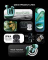 Audionic Airbud 725 Pro Quad Mic, ENC Wireless Earbuds, Gaming mode Low Latency TWS Earbud With 30 Hours Playtime, IPX4 Water Proof Wireless Earphones With Voice Assistance Bluetooth Ear buds And Headphones. 
