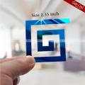 Gift City Blue Mirror Tile Stickers | Self-Adhesive Acrylic Wall Décor | DIY Home Decoration – 5/10/20/40/80 Pcs (60x60mm). 