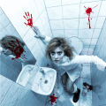 Halloween Window Decorations, Scary Bloody Handprint Footprint Vinyl Wall Decals Window Clings. 