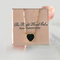 Black Heart Necklace for Girls Korean Heart Necklace Locket For Women Fashion Jewellery For Girls Trendy Heart Chain Necklace Heart Pendant For Women Wedding Jewelry black Classic Heart shape Necklaces Luxury Brand by HACHEM MALL. 