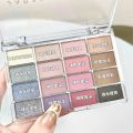 JADED Neon Sixteen Eyeshadow Palette, Korean Light Complexion, Low Saturation, Pseudo Plain Makeup, Pearlescent Matte, Affordable Eyeshadow. 