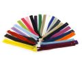 Pack of 12 Multicolored Nylon Zippers Set (16 Inches) | Durable & Flexible Zippers for Bags, Shirts, Crafts & Clothing. 