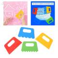 Plastic Paint Scraper Graffiti Toy Toothed Scrapers Brushes Tools. 