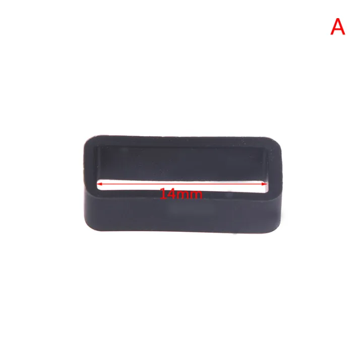 7%20Size%20Black%20Silicone%20Watch%20Strap%20Retaining%20Hoop%20Loop%20Rubber%20Buckle%20Ring%2014-26mm%20-%20Image%207