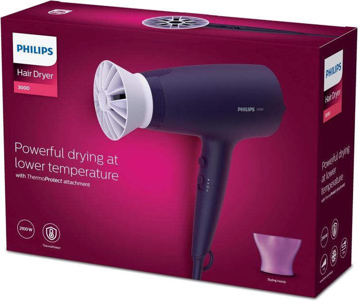 Philips%20Hairdryer%20BHD302/13%20-%20Series%203000%20-%20Thermoprotect%20-%201600W%20-%203%20speed%20settings%20-%20Image%203
