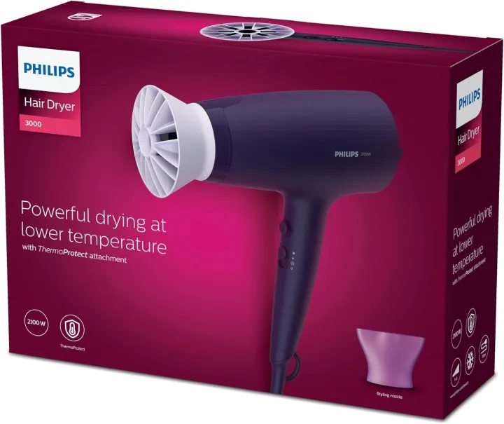 Philips%20Hairdryer%20BHD302/13%20-%20Series%203000%20-%20Thermoprotect%20-%201600W%20-%203%20speed%20settings%20-%20Image%203