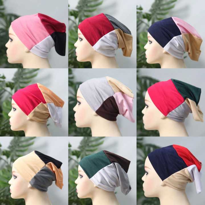 Pack%20of%201(4%20in%201)plain%20Head%20scarf%20inner%20hijab%20cap-Muslim%20hijab%20cap-Women%20Islamic%20underscarf%20hijab%20cap%20in%20multi%20colors%20-%20Image%203