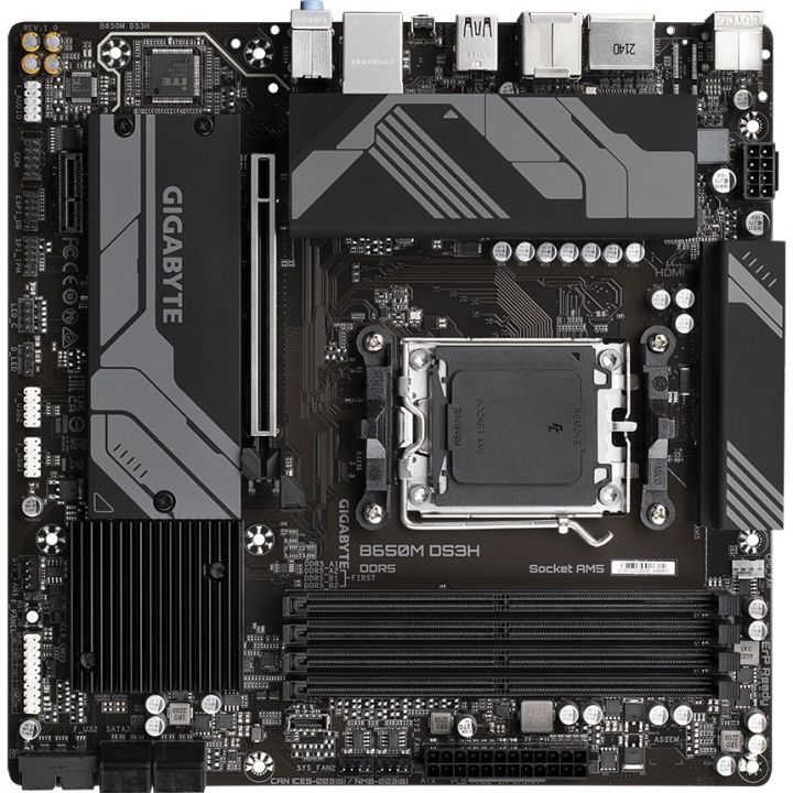 Gigabyte%20B650M%20DS3H%20AMD%20Socket%20AM5%20Ryzen%207000%20Series%20Motherboard%20%7C%20Rev%201.0%20-%20Image%202