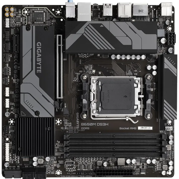 Gigabyte%20B650M%20DS3H%20AMD%20Socket%20AM5%20Ryzen%207000%20Series%20Motherboard%20%7C%20Rev%201.0%20-%20Image%202