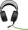 HP Pavilion Gaming 600 Headset with Green LED Ear Cup Lighting, 3.5 mm, 7.1 Virtual Surround Sound for Xbox One, PS4, PC & Phone, Black/Green. 
