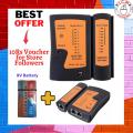 RJ45 Cable Tester Lan Cable Meter Cat5 Cat6 Cable Tester Ethernet Cable Meter With Battery - The Complete Solution For Network Testing. 