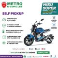 METRO MIKU SUPER Electric Motorcycle - Red / Blue / Black. 