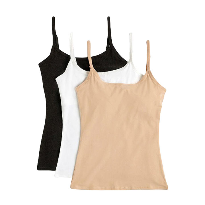 Pack of 3 – Imported Camisoles & Slips For Women