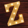 LED Alphabet letter Z Lights Alphabet Light Up Marquee Letters Sign for Night Light Wedding Birthday Party Battery Powered​. 