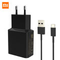 Xiaomi Original 18W Fast Charger Adapter 9V 2A QC 3.0 Micro USB Type C Cable Adapter For Mi 8 9 se 9 T pro 10 lite A3 MAX. 