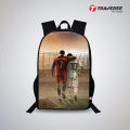 Traverse  Ronaldo & Messi Bags For Boys & Girls. Digitally printed on Fabric with latest technology. Dual Compartment large backpack Bags hand bag for girls bags for girls. 