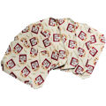 Relaxsit Set of 4 & 6 Placemats, Cotton Fabric Washable Dining Table Mats DOUBLE SIDE Cotton Fabric Printed  and weaved table Mat, table runners and  napkins in few models. 