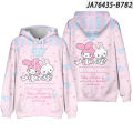 HZ Sanrio Melody Hoodie Long Sleeve Top Anime Cosplay 3D Sweatshirt Pullover Cartoon MY MELODY Hoody Casual Loose Oversize ZH. 