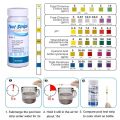 ADVANCED™ 6 in 1 Pool Test Strips 50 Counts Swimming Pool Hot Tub Spa Water Quality Testing for Total Chlorine / Free Chlorine / Bromine / Total Hardness / pH Paper Strips / Cyanuric Acid / Total Alkalinity Meter. 