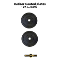 Premium qulaity rubber Coated Plates, rubber plate weights, Single weight plate for home use 1 KG to 10 KG. 