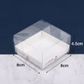 Plastic PET transparent portable pastry box Internet celebrity Swiss towel cake roll packaging box baking biscuit packaging box. 