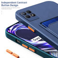 Relaxtoo For Realme Narzo 50 4G Case Wallet Card Slot Soft Silicone Back Cover For Realme Narzo50 4G Camera Shockproof Anti-Drop Multi-Color Optional. 